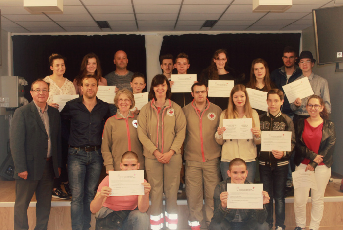 Remise des diplômes du PSC1 - Mai 2016