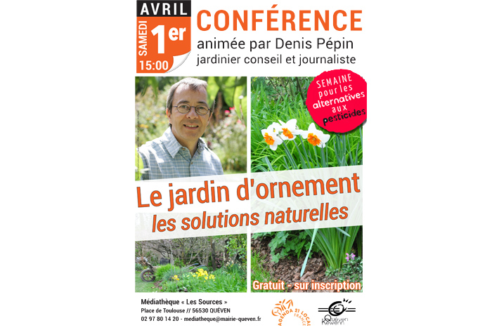 Conférence « Le jardin d’ornement : les solutions naturelles » par Denis Pépin