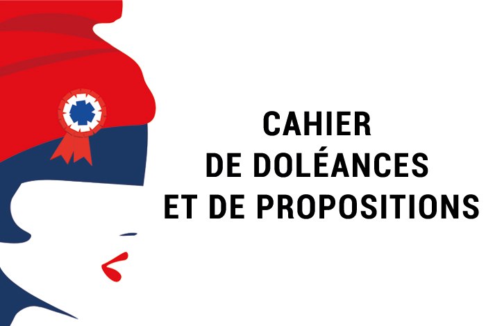 Cahier de doléances et de propositions