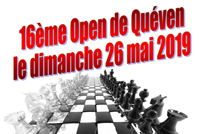 Tournoi d’échecs principal et Tournoi jeunes – 16ème open de Quéven