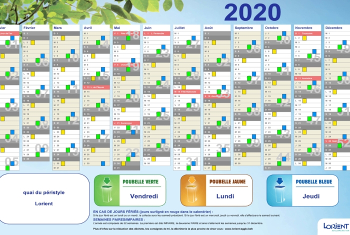 Collecte des déchets : le calendrier 2020 disponible en ligne