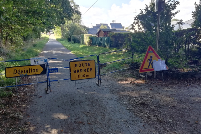 Travaux sur la voie verte Quéven/Pont-Scorff