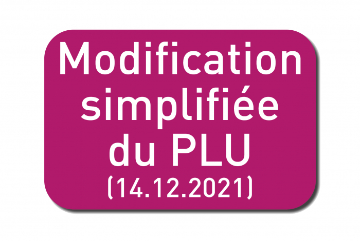 Modification simplifiée du PLU (14.12.2021)