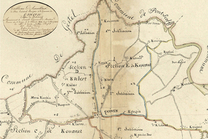 « Le cadastre napoléonien de Quéven (1814) » : documents numérisés