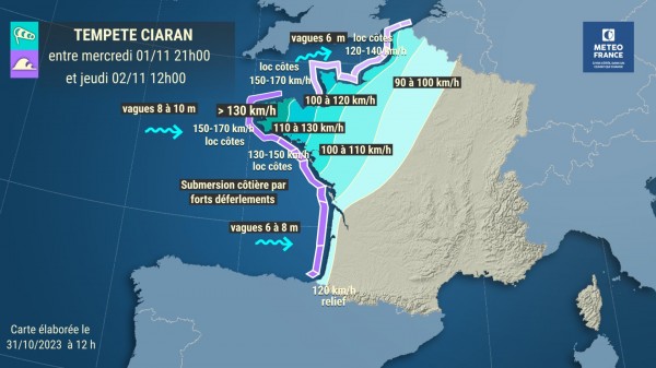 [Tempête Ciaran] Vigilance Orange dans le Morbihan