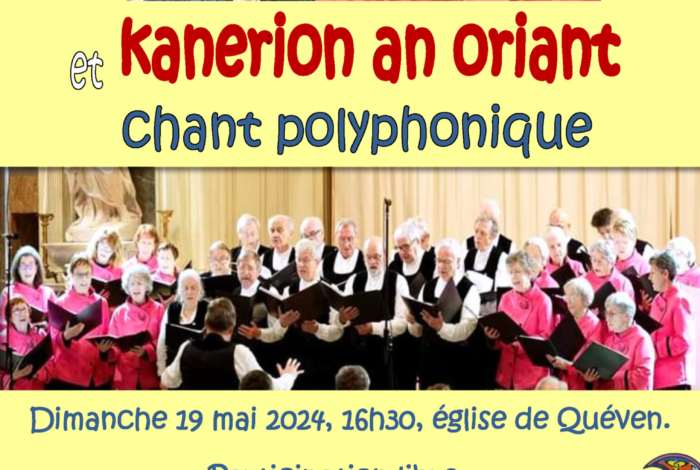 Concert de la chorale bretonne Kanerion an Oriant