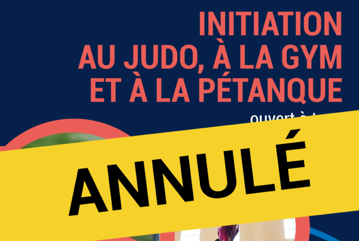 Annulation // Après-midi Découverte Judo/Gymnastique/Pétanque [Terres de jeux]