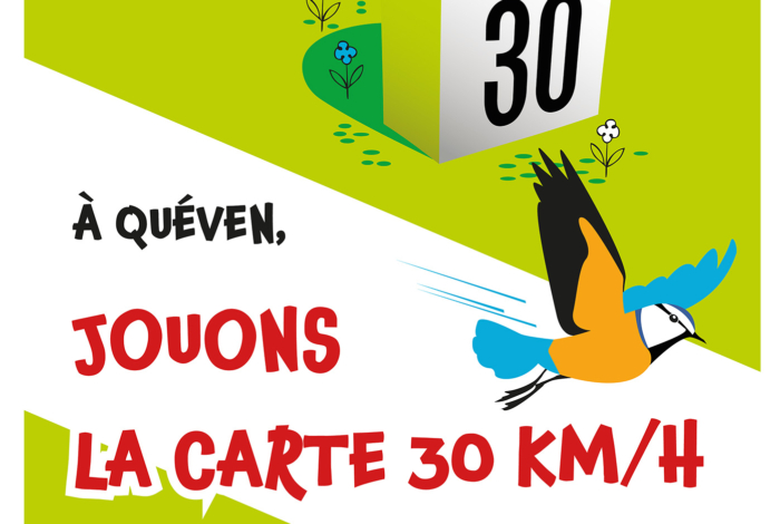 Le 1er projet du Budget participatif est lancé : Quéven à 30 km/h