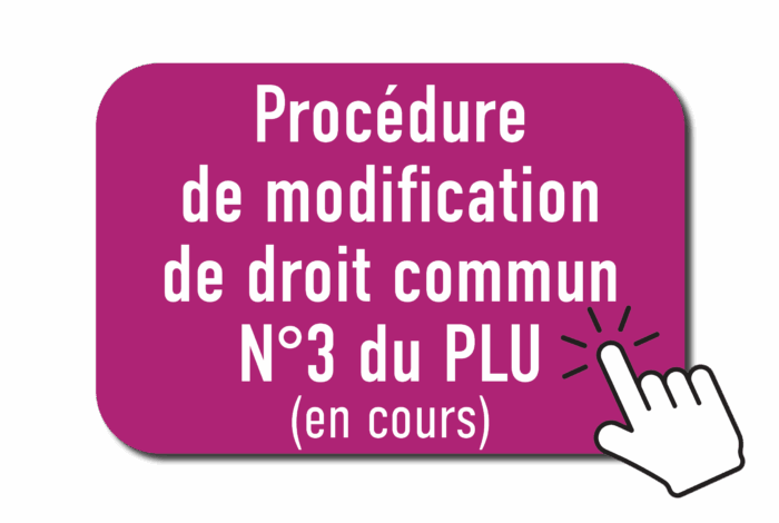 Modification de droit commun n°3 du PLU