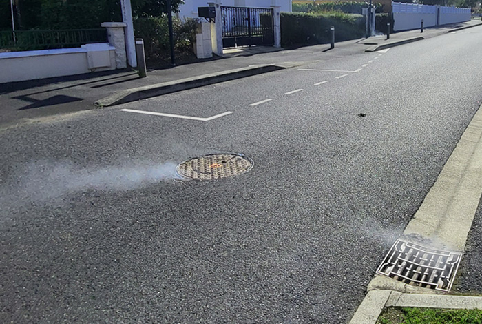 Tests à la fumée pour vérifier l’état du réseau d’assainissement (nov. 2025)