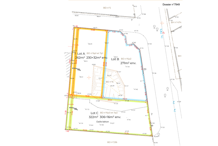 3 lots de terrain à bâtir proposés à la vente