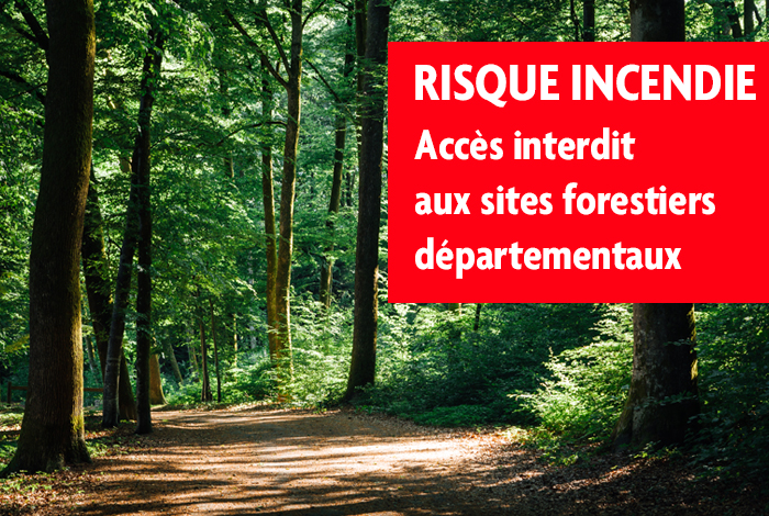 Accès interdit aux forêts départementales de Quéven